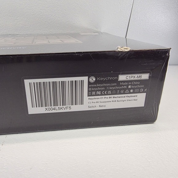 Keychron C1 Pro TKL Mechanical Keyboard Red Linear Silent Switches 8000Hz Rate - Picture 5 of 6